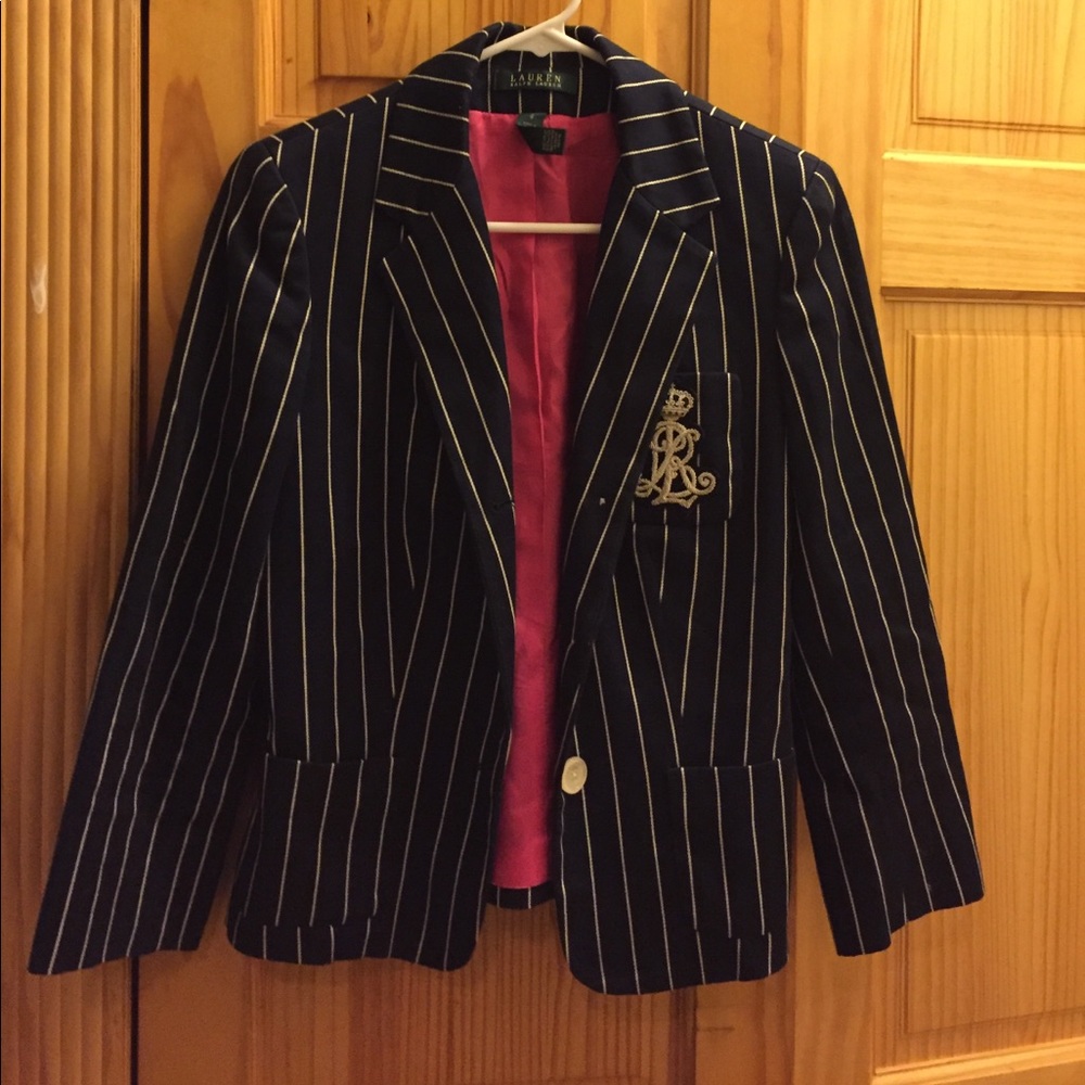 Ralph Lauren embroidered blazer perfect for fall