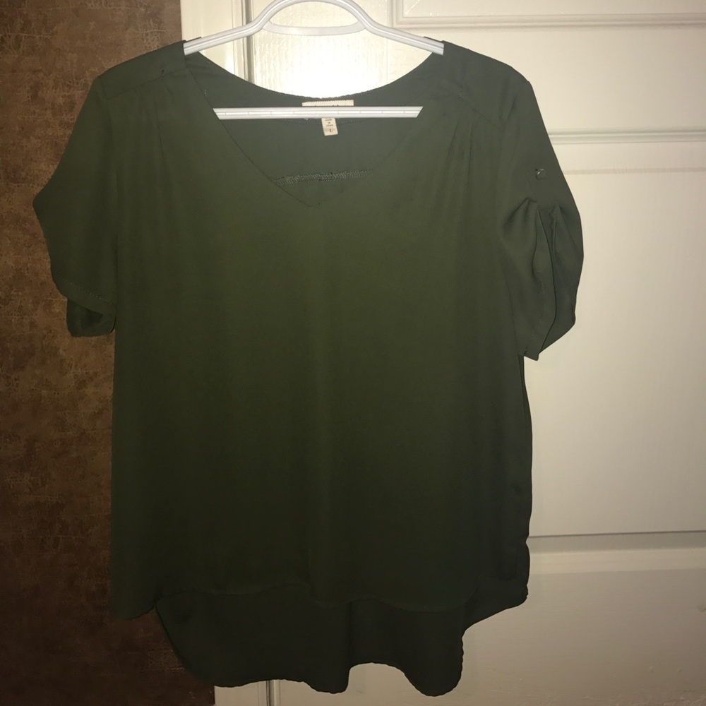 Green blouse