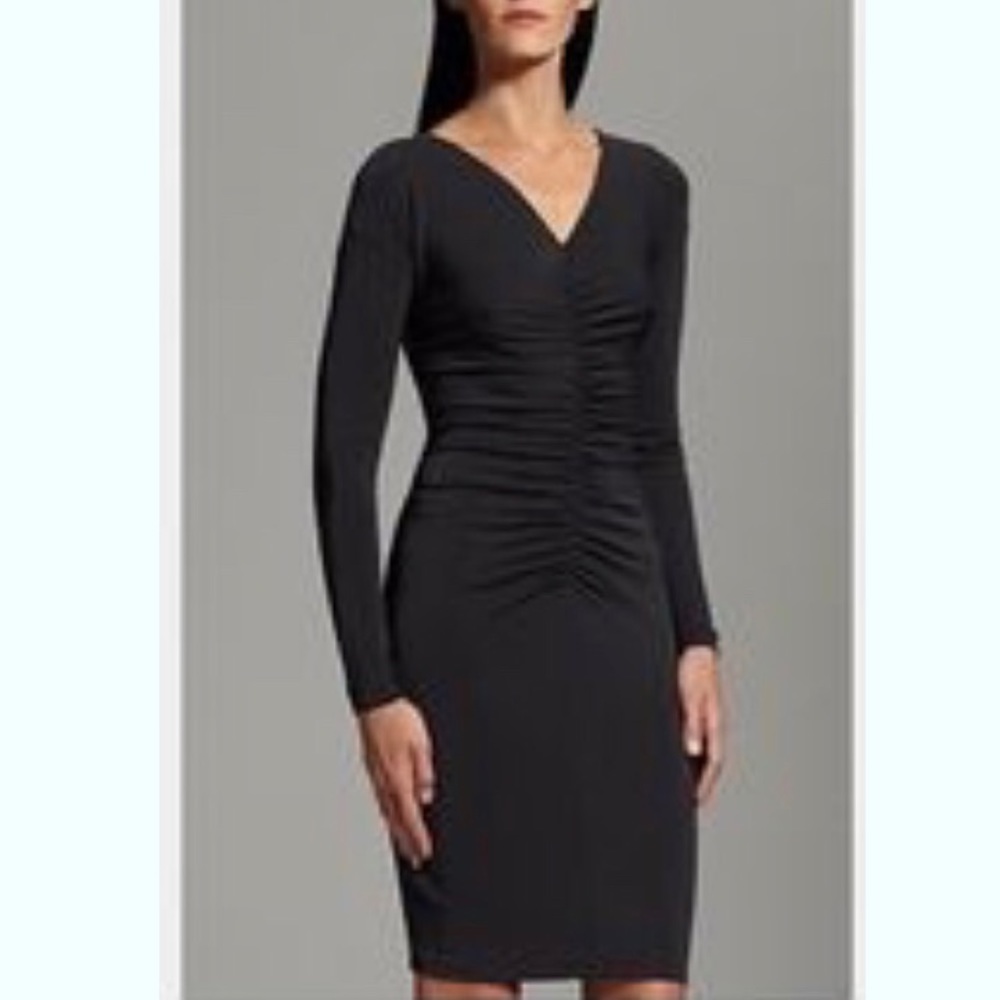 SOLD - NWT - Narcisco Rodriguez Black Ruched Dress