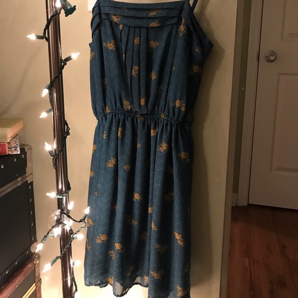 Teal Spring Dress - Picture 3 of 3