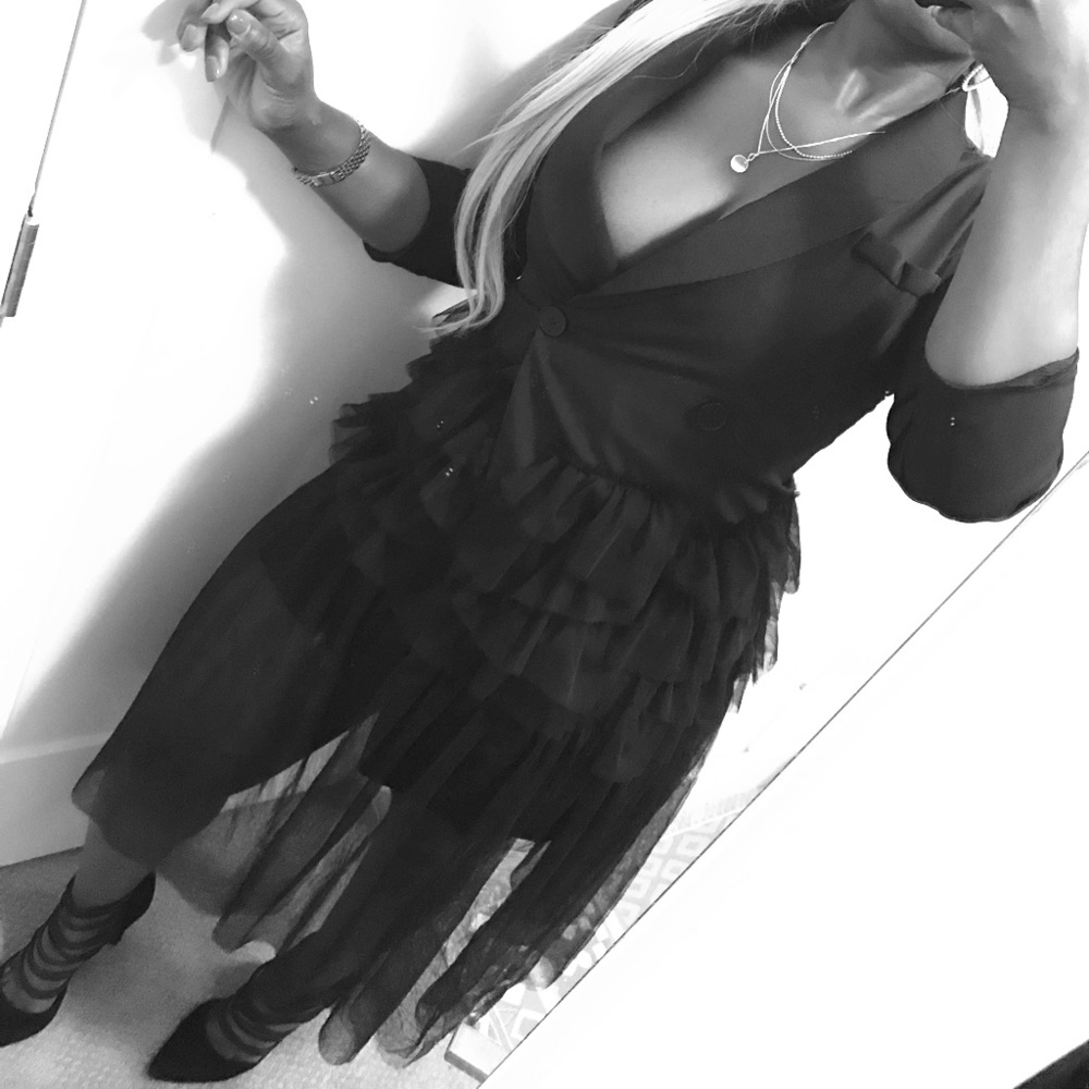 Tuxedo Sheer Dress