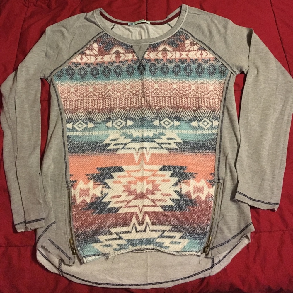 Aztec print top