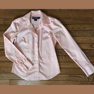 Vineyard Vines Pink Stripe Career Button Down