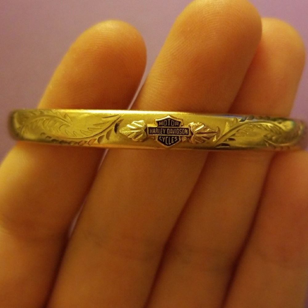 Harley Davidson gold bracelet