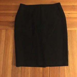 Loft classic black pencil skirt