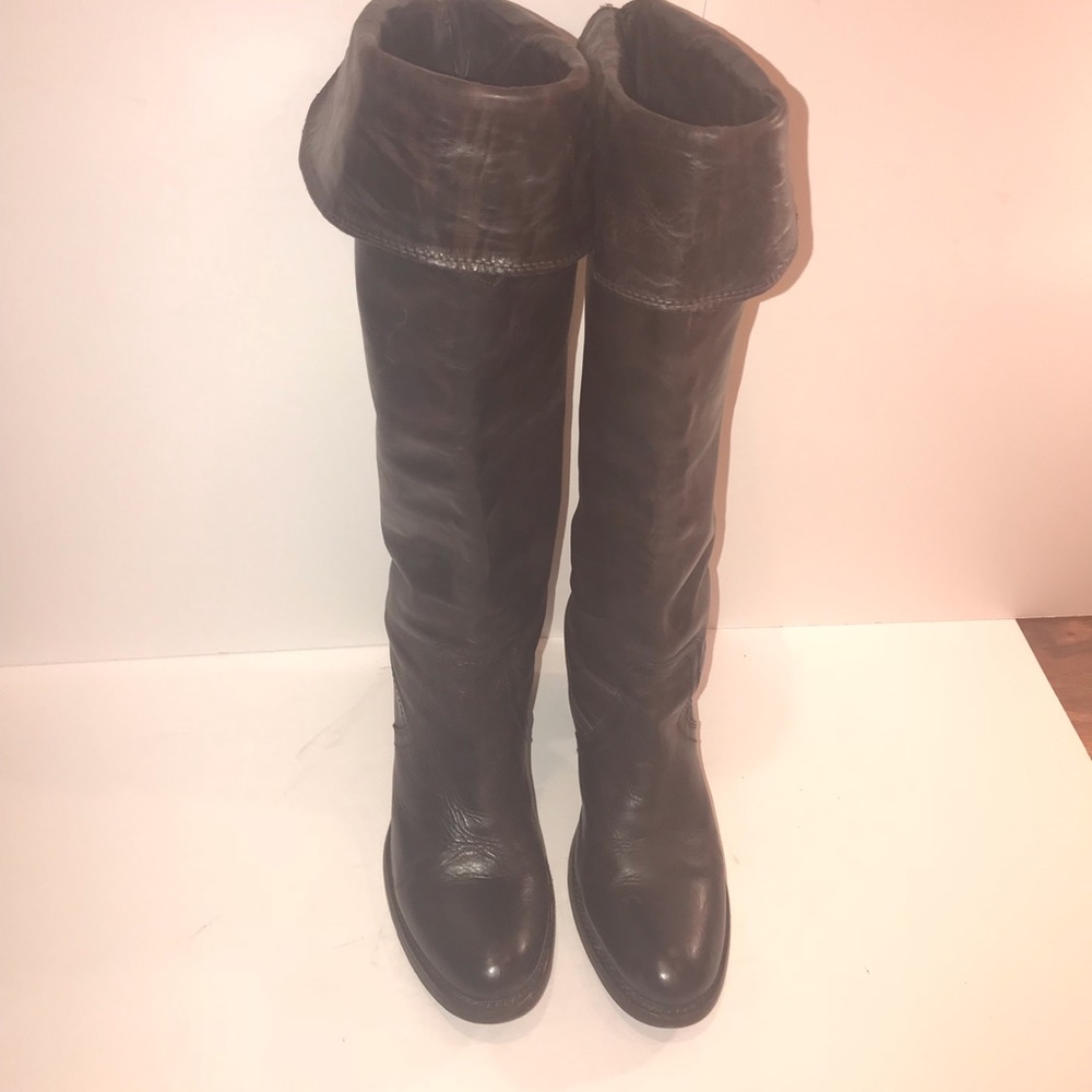 Frye Jane riding boots dark brown size 8