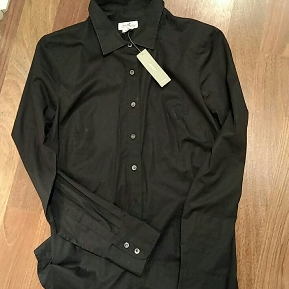 New With Tags J. Crew Perfect Shirt in Black - Picture 2 of 3