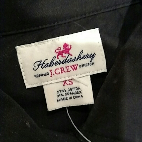 New With Tags J. Crew Perfect Shirt in Black - Picture 3 of 3