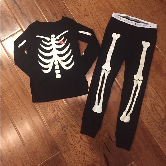 old navy skeleton onesie