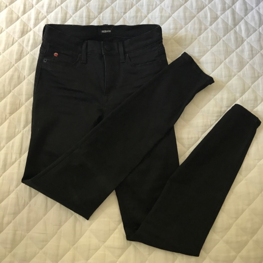 Black Hudson Nico Midrise super skinny jeans