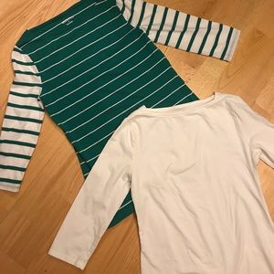 Set of Merona 3/4 sleeve shirts