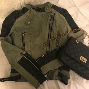Green Moto Jacket