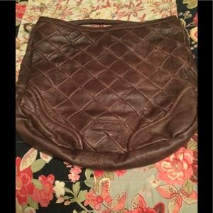 Chocolate brown slightly distressed liebskind bag