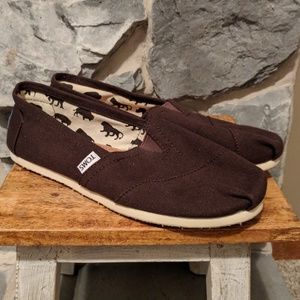 Toms Brown Canvas Women's Classic 9W