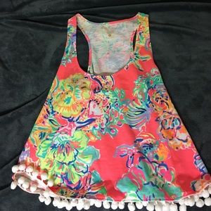 Lilly Pulitzer Pompom Tank Top