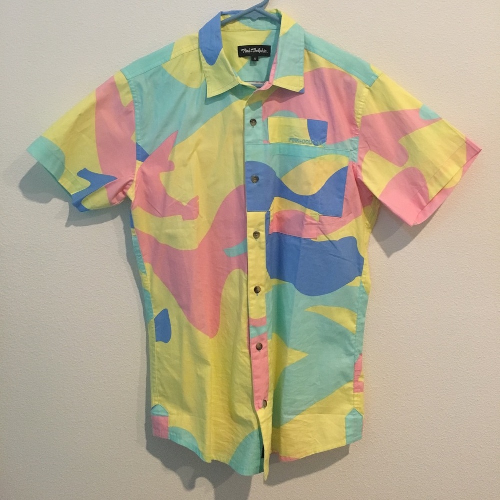 Men’s Pink Dolphin button up