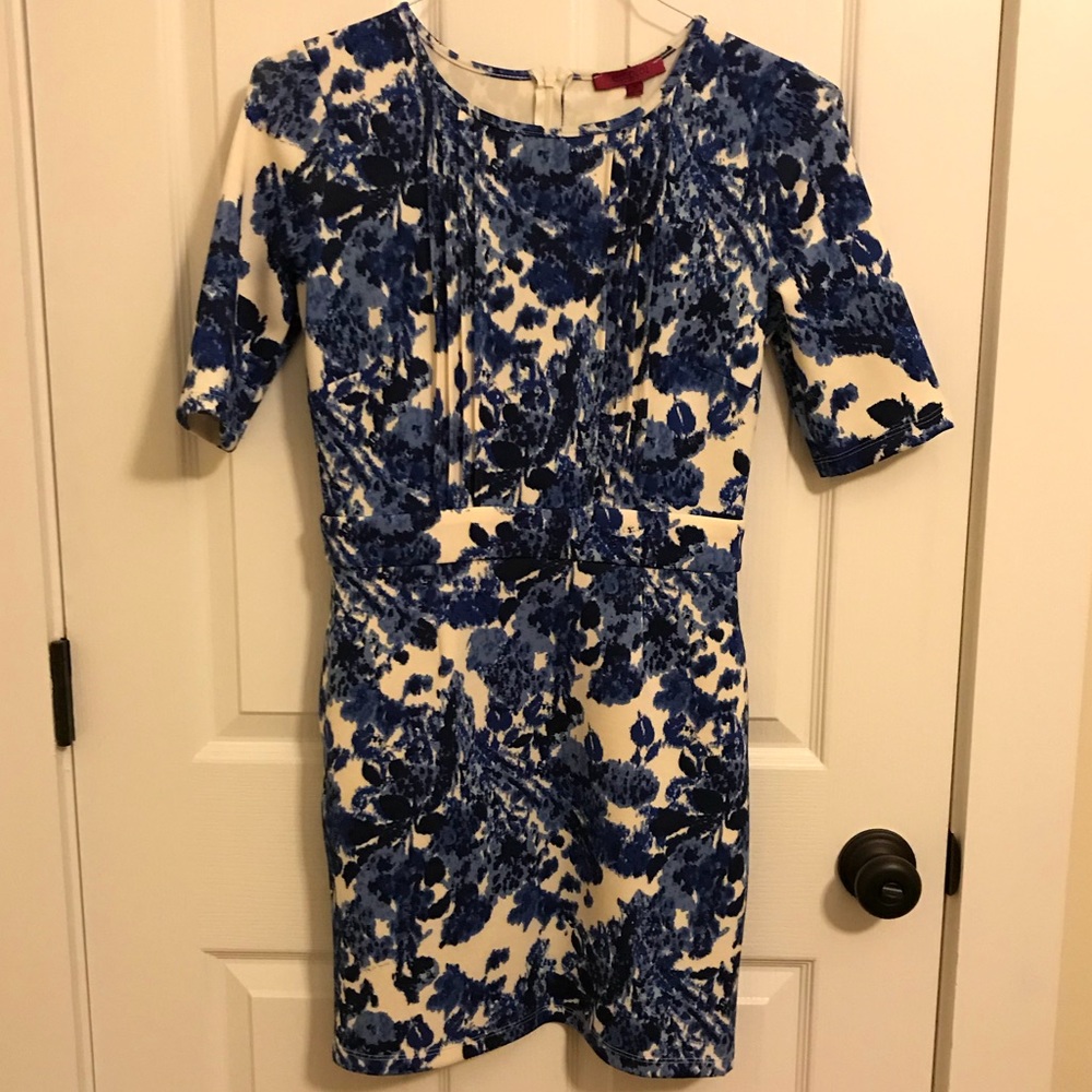 Floral print bodycon dress