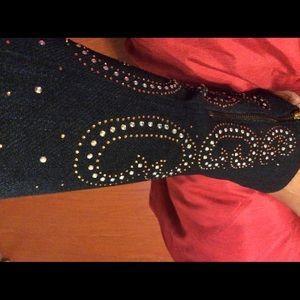 Super cute and comfy new legging w/rhinestones L/X