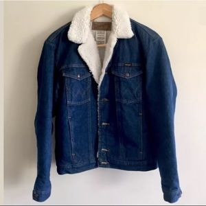 S O L D | Wrangler Shearling Jean Jacket