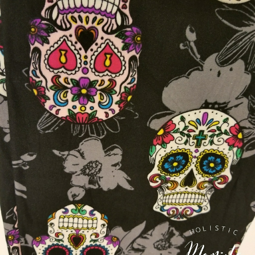 Sugar skull leggings