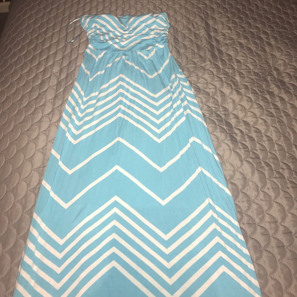 Chevron maxi dress