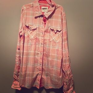 Plaid long sleeves shirt