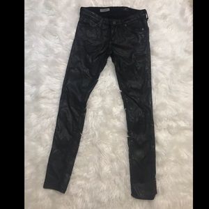 AG ‘The Legging’ coated jeans