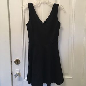 Black Vneck Dress