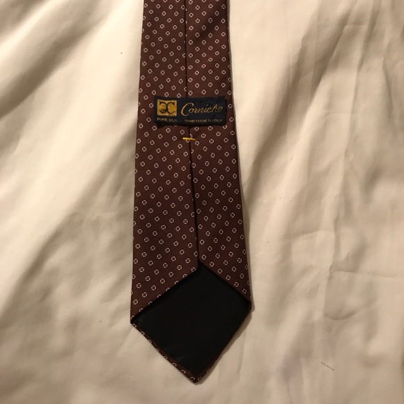 All silk vintage Corniche handmade tie - Picture 3 of 4