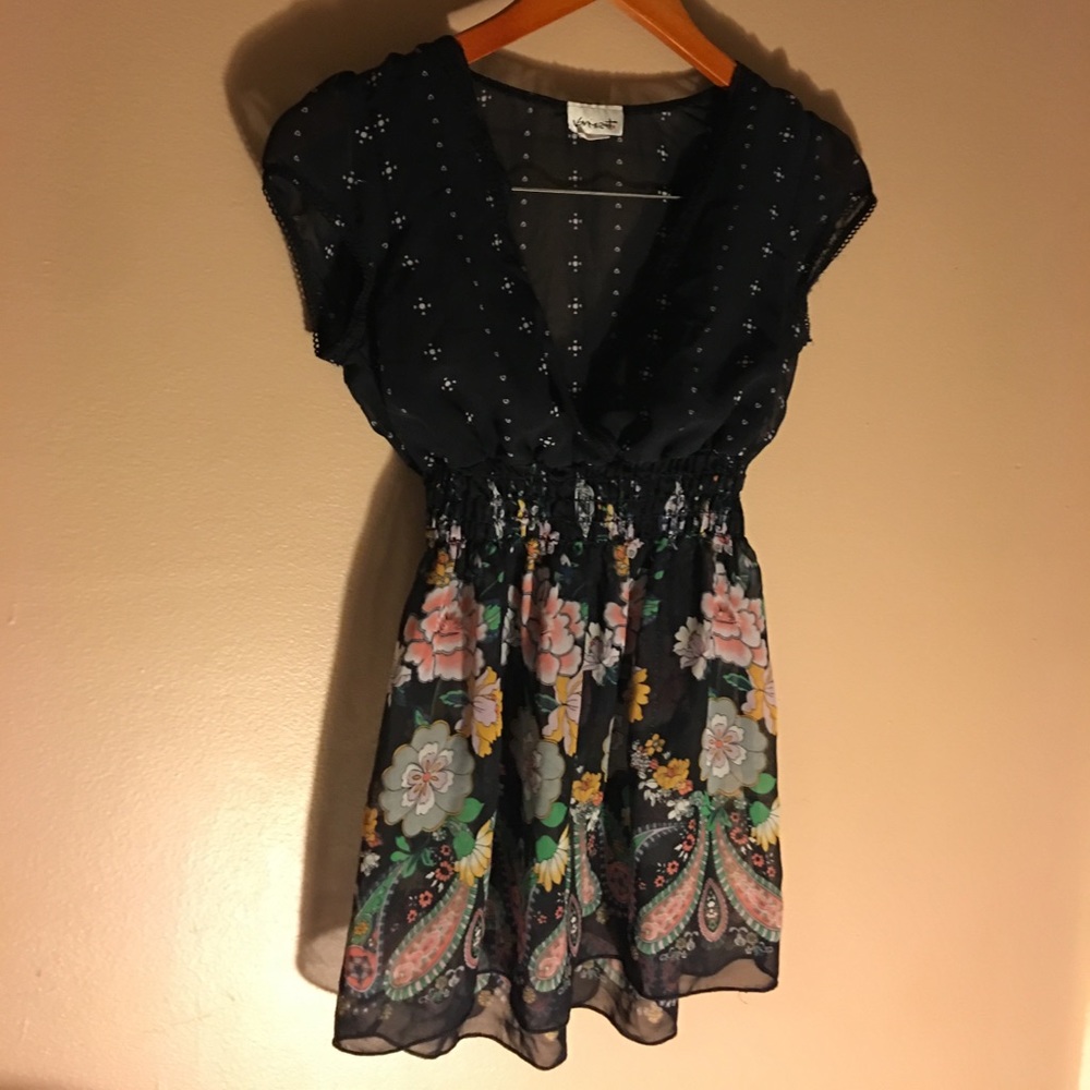 Beautiful floral chiffon blouse