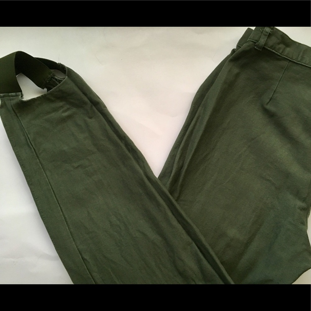 Green pants Stir up jogger pants  stretchy pants