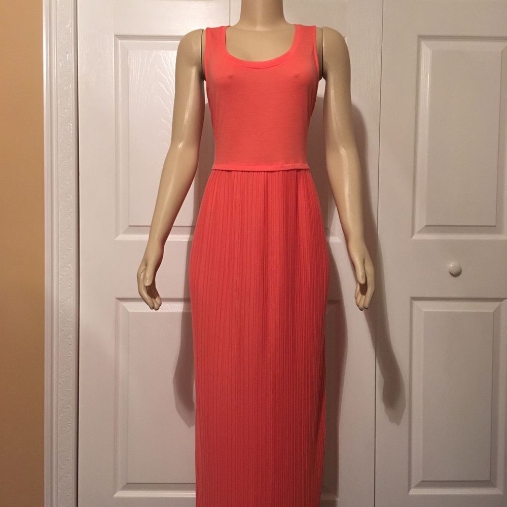 Coral colored dress