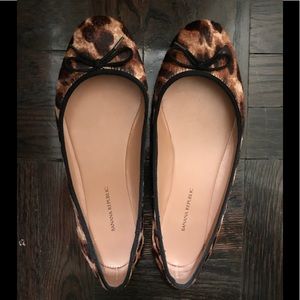 Cheetah Haircalf Ballet Flats