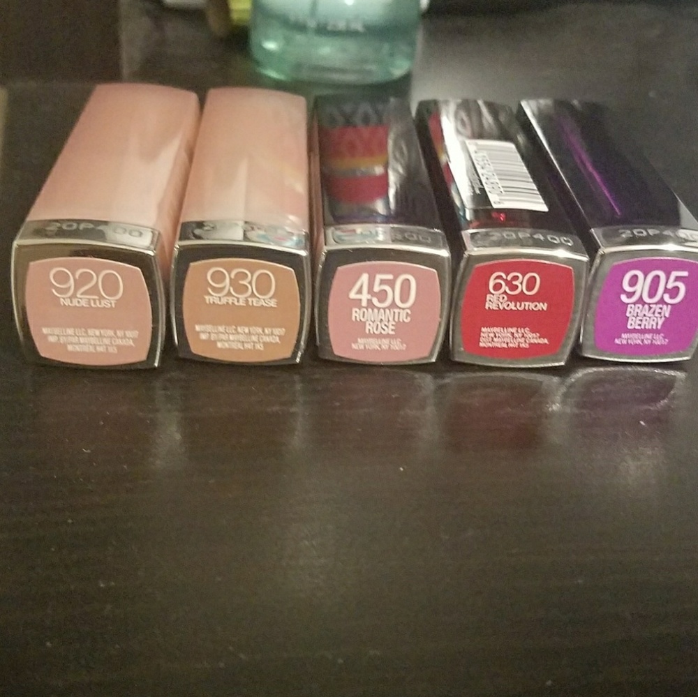 Maybelline Lipstick Bundle New 5 Colors