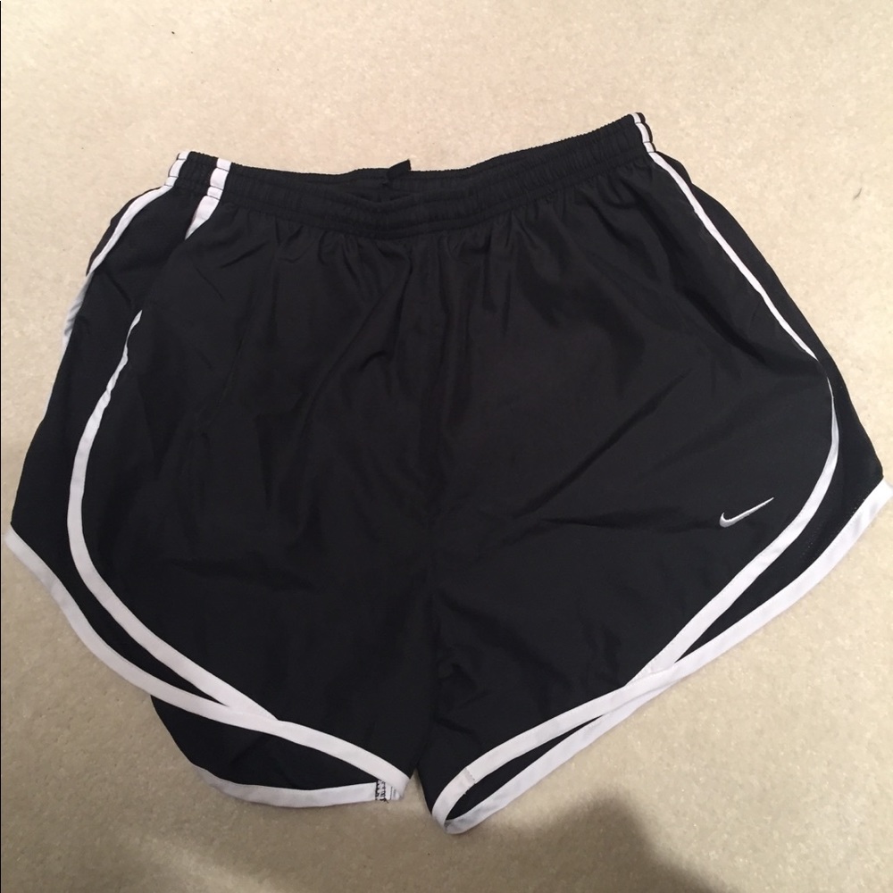 Black and white Nike shorts