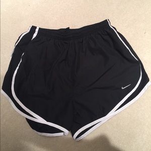 Black and white Nike shorts