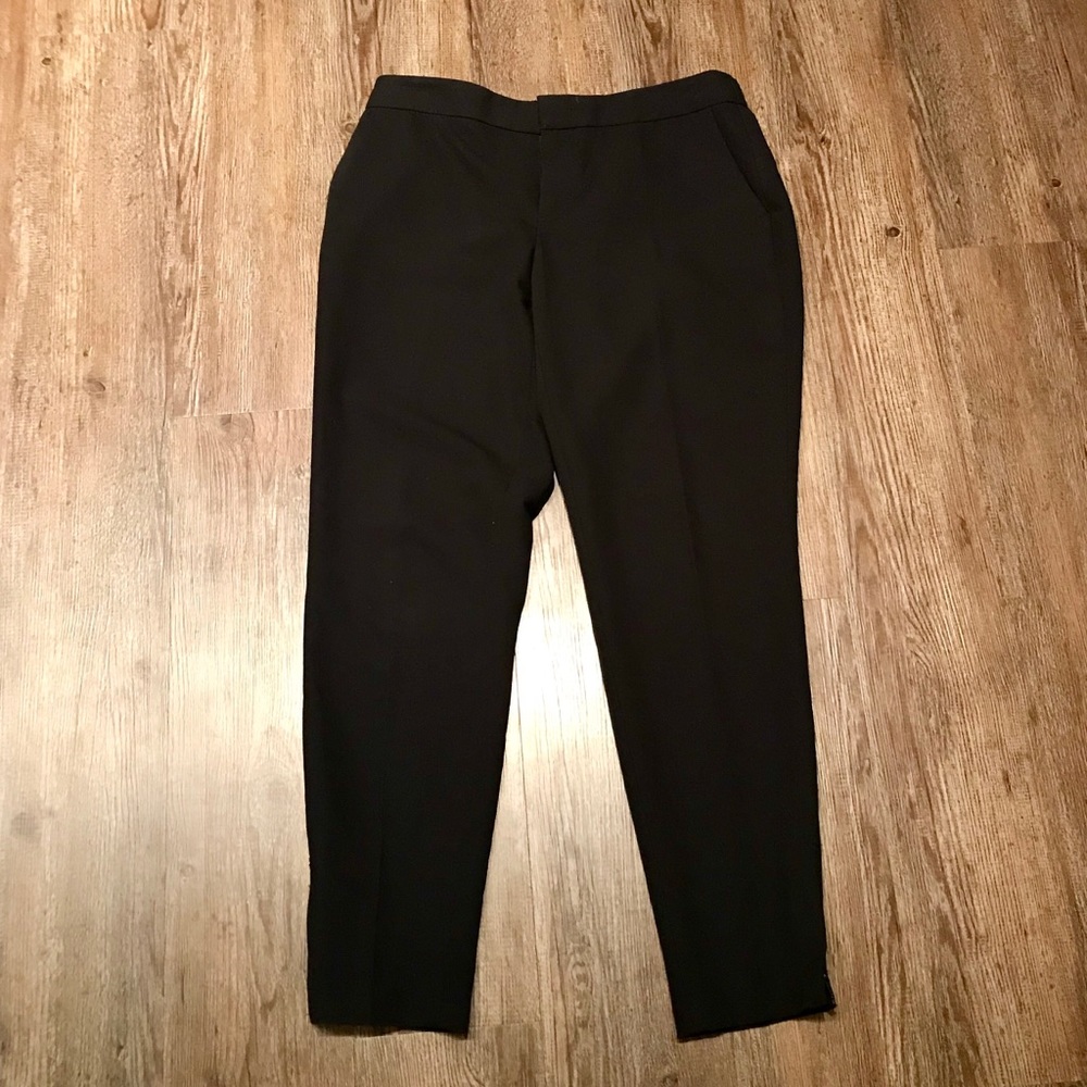 Calvin Klein Ankle Zipper Pant - Black - 4