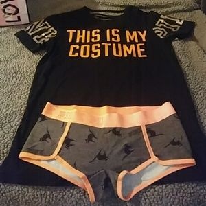 VS PINK 2017 HALLOWEEN SHIRT WITH PANTIES