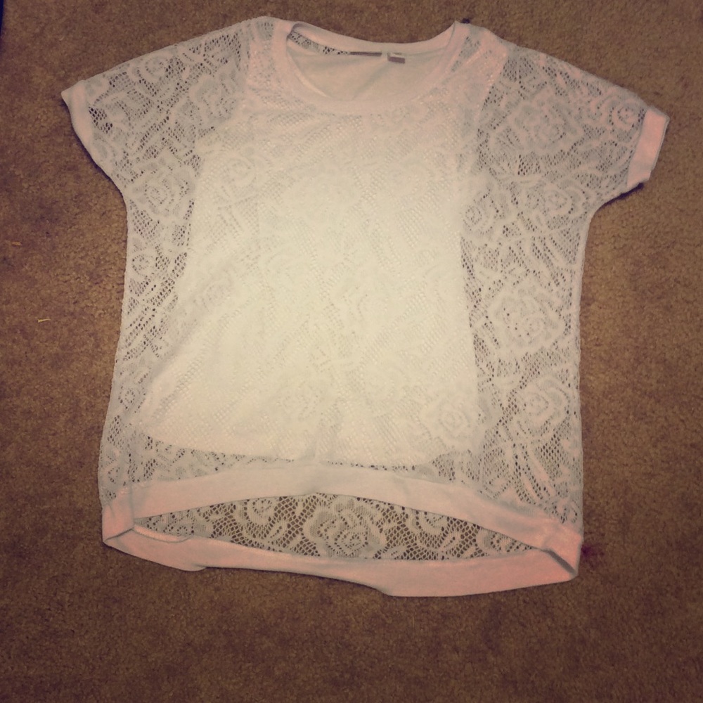 White shirt with tank top under it from Catos