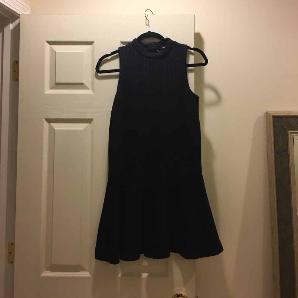 Drop Waist high neckline LOFT dress sz. sm. petite