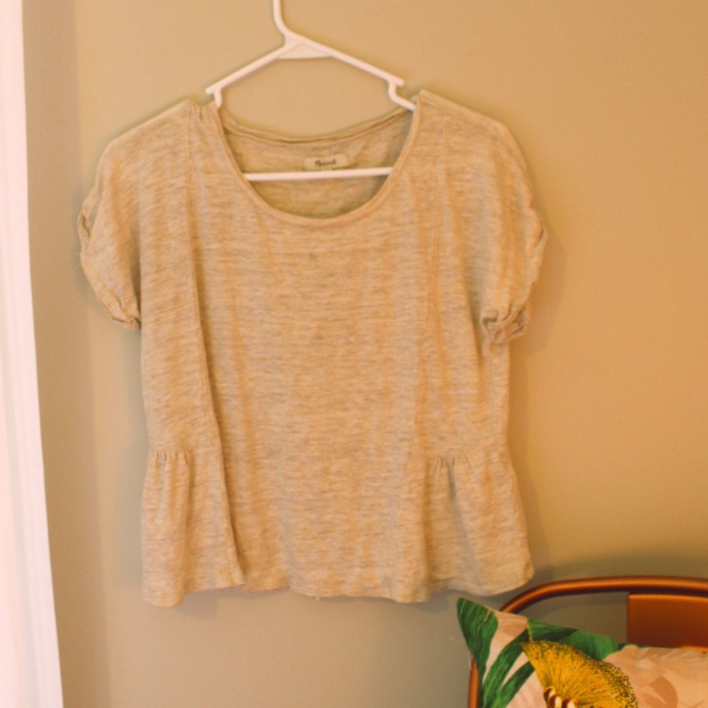 madewell womens peplum top
