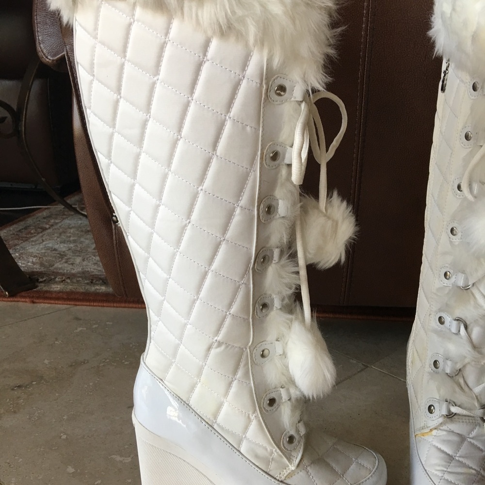 Bebe Sport So Sexy II White Snow Boot Size 8 - Picture 2 of 8