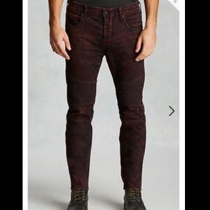 🆕Men’s size 34 Rocco-Moto Jeans in Red