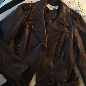 Treasure & Bond Leather Moto Jacket