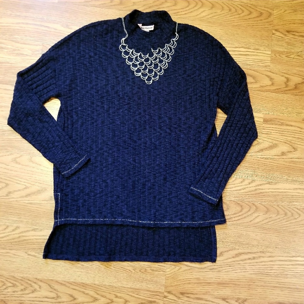 Juicy Couture Navy Ribbed Sweater