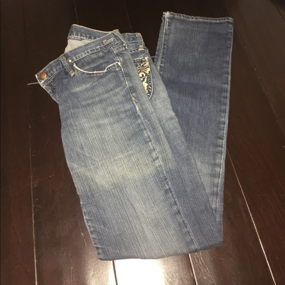 Gold sign Envy jeans