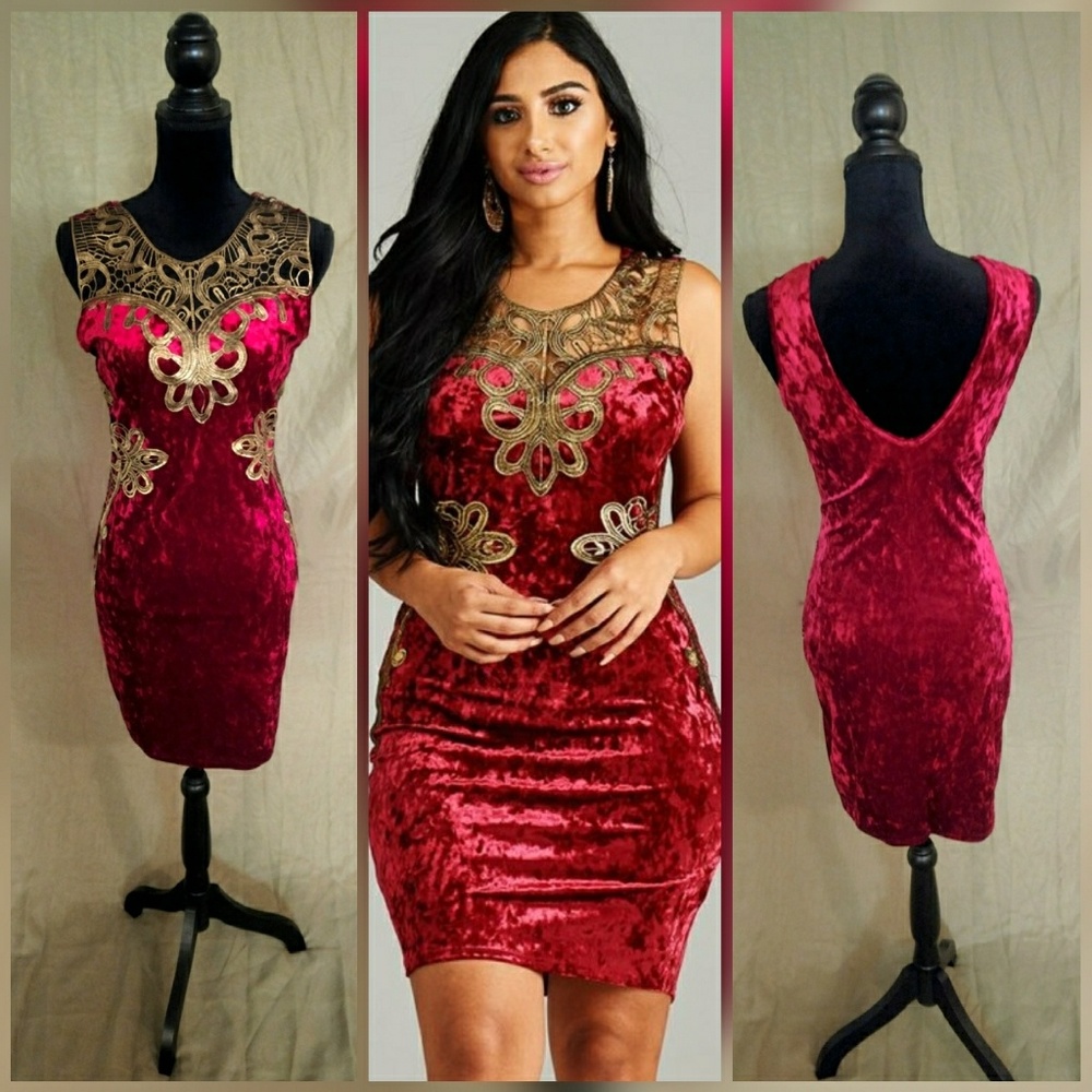 🌟🌟New Arrival Velvet Body-con Mini Dress🌟🌟