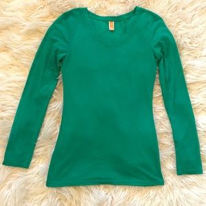 Lucy Emerald Green Long Sleeve Work Out Top