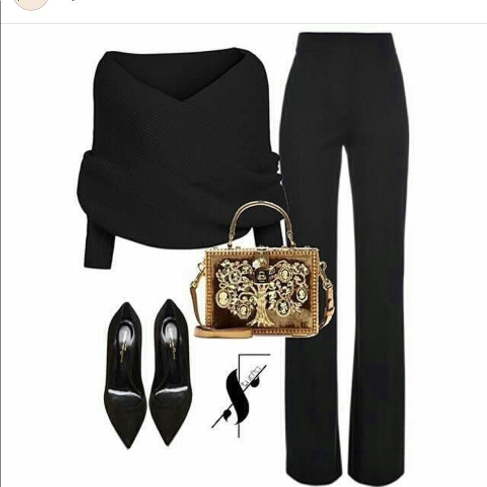 Black high waist Katrina pants