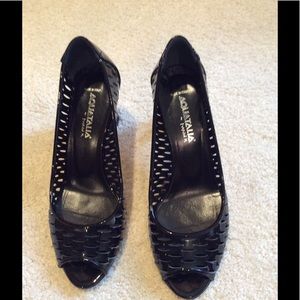 🔥Italian designer Aquatalia peep toe high heels🔥